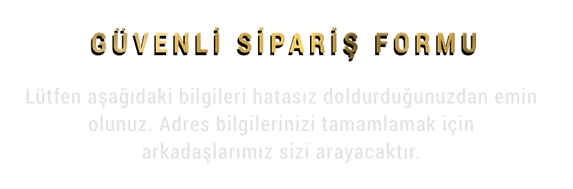 Güvenli Sipariş Formu